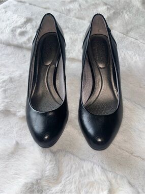 Life Stride Soft Flex Comfort Black Heels sz 10